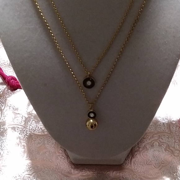 ⏬NWOT KATE SPADE DOUBLE PEARL NECKLACE W/BAG - Picture 6 of 13